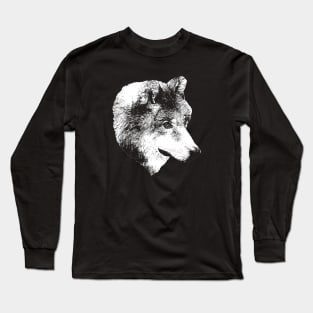 Wolf portrait Long Sleeve T-Shirt